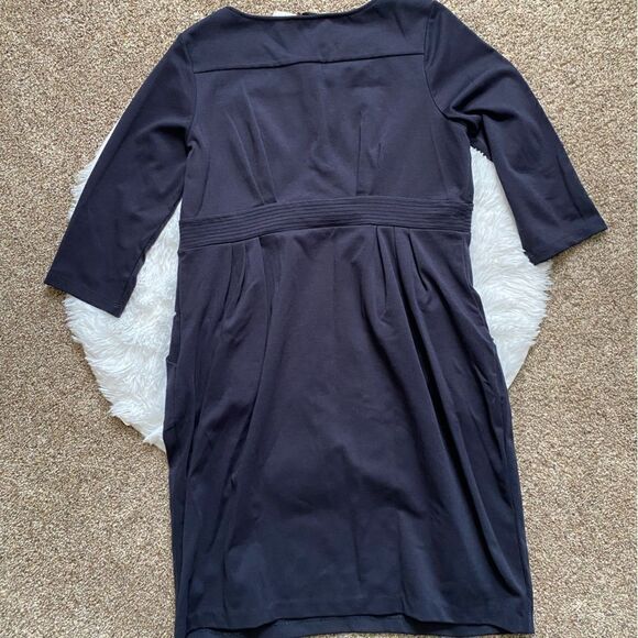 To The Max Ponte Dress Ink Blue New Pockets Womens Size XL - Picture 2 of 13